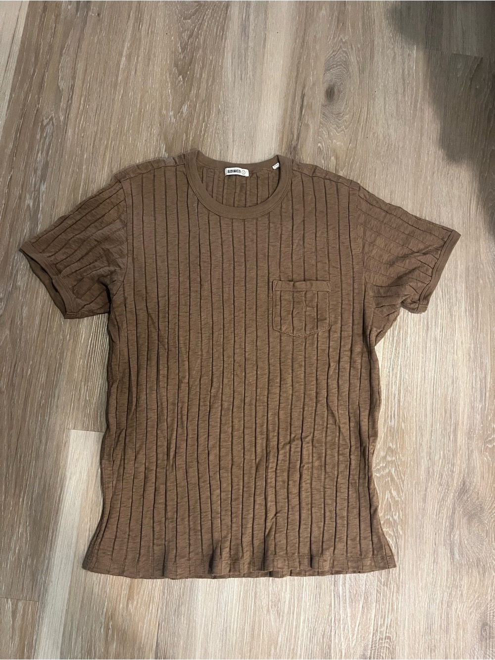 Buck Mason Pocket Ribbed TShirt Size Large